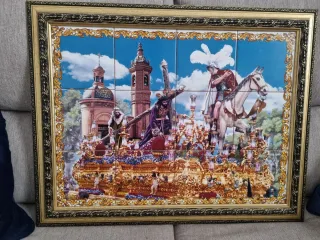 Retablo Cerámico Tres Caídas Triana 45x60