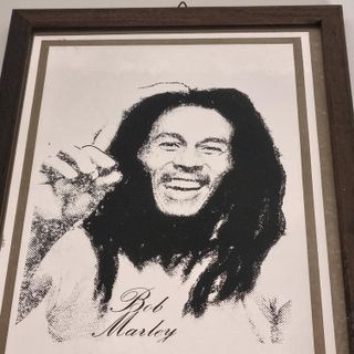 Specchio Bob Marley con cornice 32x22 cm