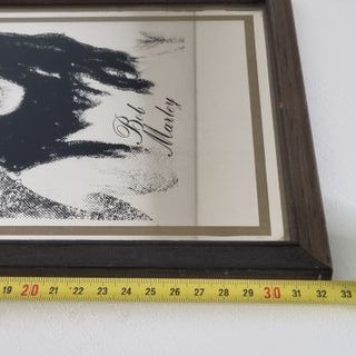 Specchio Bob Marley con cornice 32x22 cm