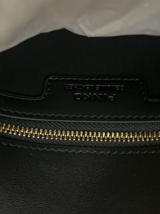 Borsetta Pinko Nera con Logo Uccelli