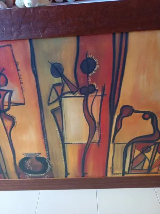 Cuadro grande abstracto