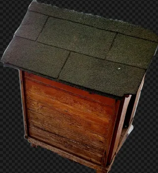 Casita para perro de madera