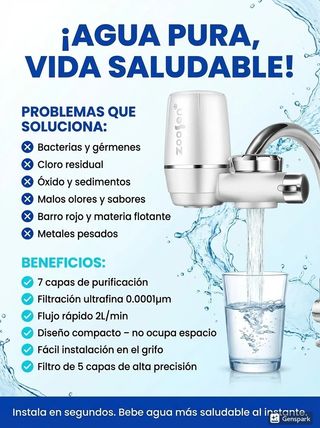 Purificador de Agua para Grifo