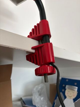 Lámpara Escritorio Belux System Negra/Roja