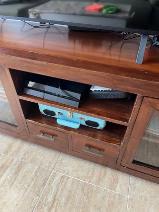 Mueble TV madera maciza