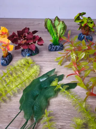 Plantas artificiales para acuario