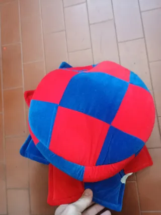 Cappello da giullare rosso e blu