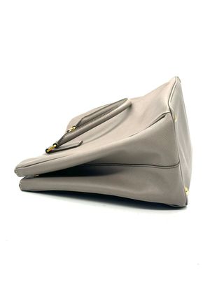 Bolso Tote Prada Cuero Saffiano Gris