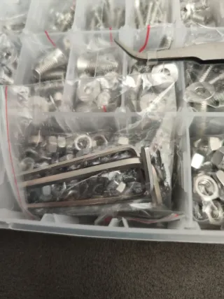 Juego 585 Tornillos Hexagonales Acero Inox 304