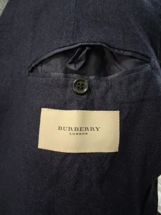 Giacca uomo Burberry lana seta lino taglia 48