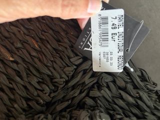 Tovaglie individuali in fibra naturale nere