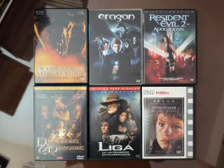 Lote 6 Películas DVD: Eragon, Resident Evil, etc.