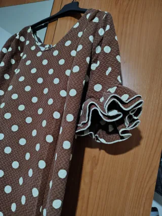 Traje de flamenca lunares marrón