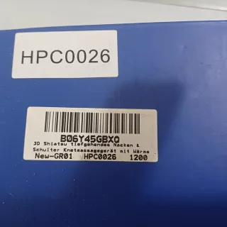 Massaggiatore per collo in similpelle nero