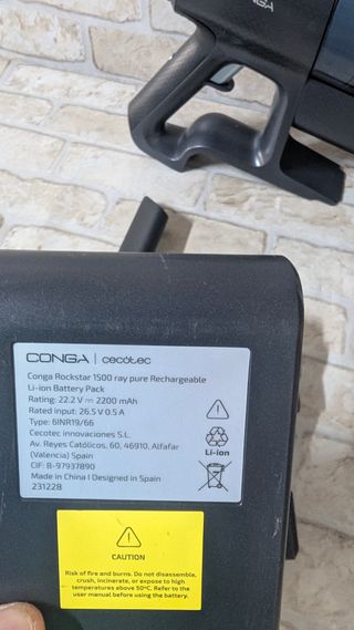 Cecotec Aspirador Escoba sin Cable Conga Rockstar