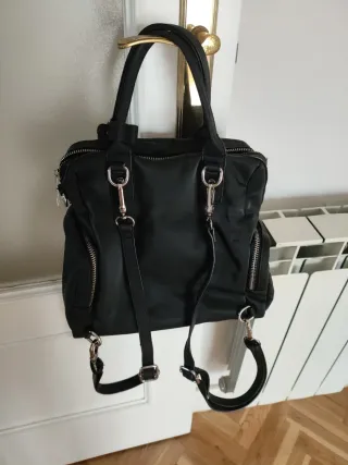 Bolso Mochila Parfois Negro Impermeable