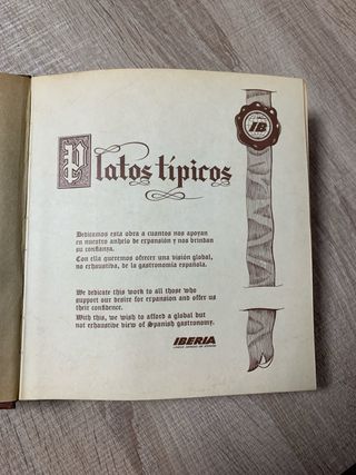 Libro Colección platos tipicos cocina española