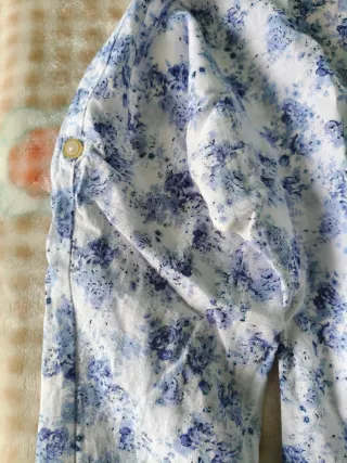 Blusa Massimo Dutti floreale blu T.11-12 anni
