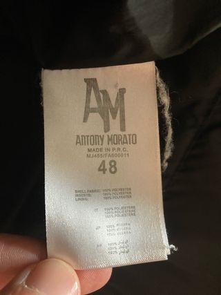 Chaqueta acolchada Antony Morato negra – Talla 48