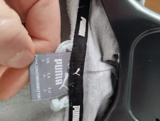 Felpa Puma con zip grigia
