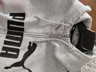 Felpa Puma con zip grigia