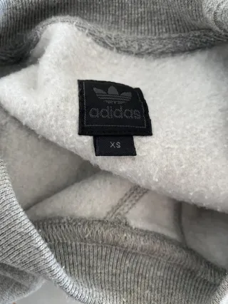 Sudadera Adidas Gris Logo Trefoil