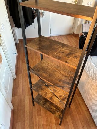 Estantería Escalera Madera y Metal