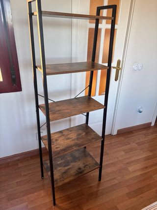 Estantería Escalera Madera y Metal