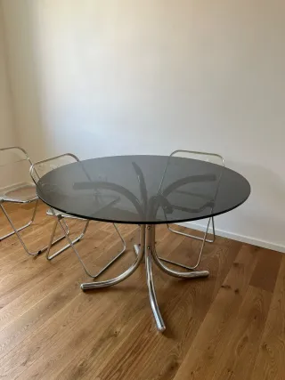 Tavolo rotondo vintage Alberto Bazzini