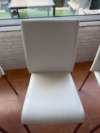 Confezione di 4 sedie da pranzo bianche