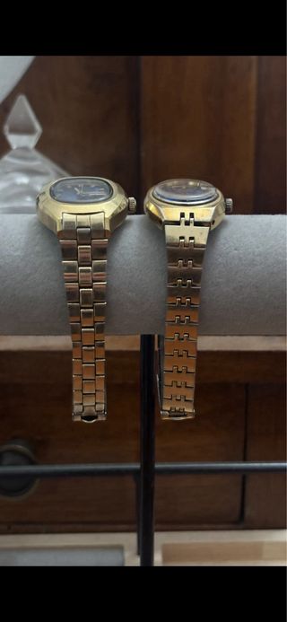 2 Orologi Seiko Vintage Oro Blu automatico