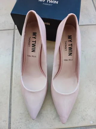 Twinset Scarpe Décolleté Rosa/Beige