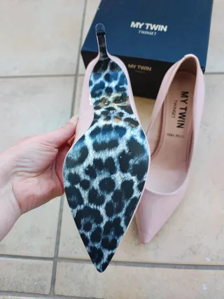 Twinset Scarpe Décolleté Rosa/Beige