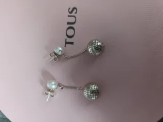 Pendiente Tous St Tropez Plata y Perla Cultivada
