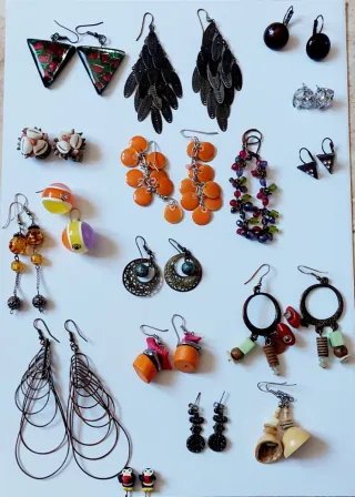 Pendientes originales multicolor