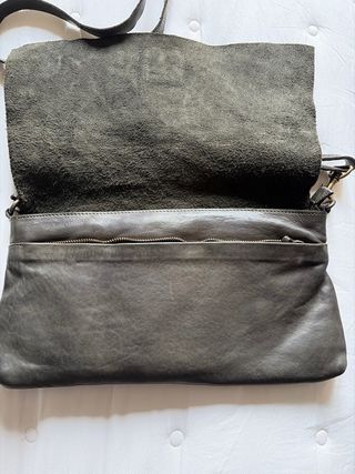 Bolso bandolera Biba piel verde 35x20