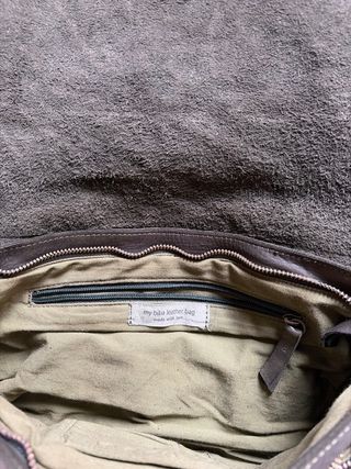 Bolso bandolera Biba piel verde 35x20