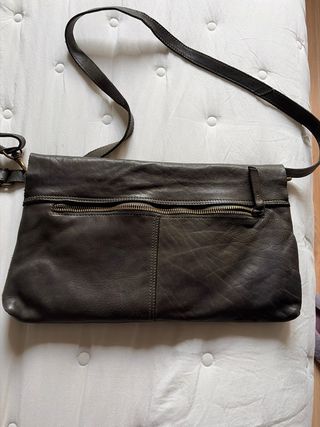 Bolso bandolera Biba piel verde 35x20