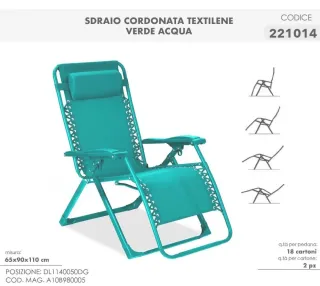 SDRAIO CORDONATA TEXTILENE VERDE PETROLIO