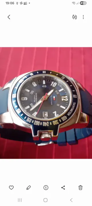 Reloj Tommy Hilfiger Azul y Plateado