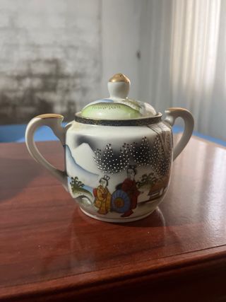 Juego de té japonés de porcelana