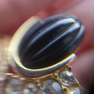 Spilla Givenchy Vintage Anni 1980 Oro Nero