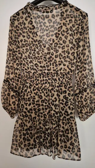 Vestido Zara Animal Print Talla S
