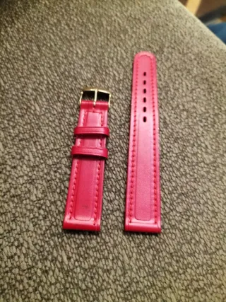 Correa de piel para reloj - Roja nueva