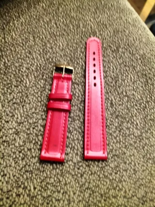 Correa de piel para reloj - Roja nueva