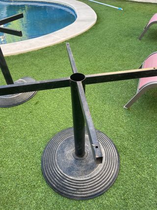 Estructura de mesa forja negra