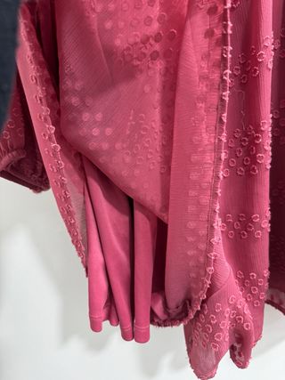 Mono Zara rosa plumeti
