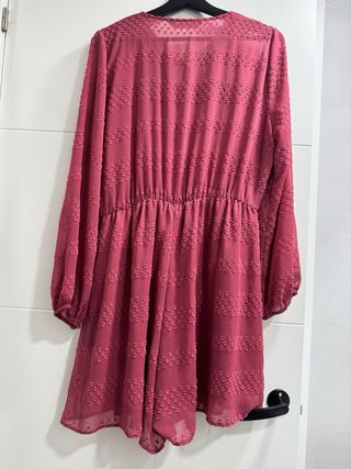 Mono Zara rosa plumeti