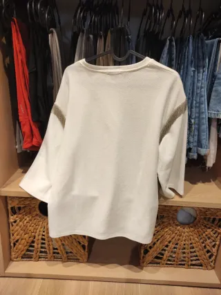 Jersey Stradivarius blanco talla única