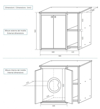 Vendo o cambio -Mueble cubre lavadora exterior PVC